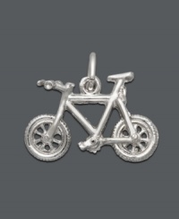 Style that suits your explorative side. Rembrandt charm features an intricate mountain bike crafted in sterling silver. Approximate drop: 1/2 inch. Style that suits your explorative side. Rembrandt charm features an intricate mountain bike crafted in sterling silver. Approximate drop: 1/2 inch.