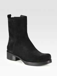 An effortlessly cool silhouette in luxurious Italian suede with a stacked heel and platform. Stacked heel, 1½ (40mm)Stacked platform, ¾ (20mm)Compares to a ¾ heel (20mm)Shaft, 7½Leg circumference, 10Suede upperSide zipLeather lining and solePadded insoleMade in Italy An effortlessly cool silhouette in luxurious Italian suede with a stacked heel and platform. Stacked heel, 1½ (40mm)Stacked platform, ¾ (20mm)Compares to a ¾ heel (20mm)Shaft, 7½Leg circumference, 10Suede upperSide zipLeather lining and solePadded insoleMade in Italy