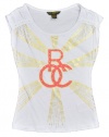 Rocawear Bright White Golden Sun Rays Big Girls T-shirt (12/14)