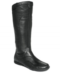 Contemporary comfort. The modern look of the HighSpeed2 flat boots from DKNY Active blends perfectly with the shoes' more relaxing properties. Contemporary comfort. The modern look of the HighSpeed2 flat boots from DKNY Active blends perfectly with the shoes' more relaxing properties.