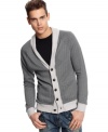 Your pop's cardigan updated for todays fashionable edgy man by Alternative Apparel.