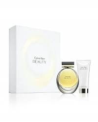 Sophisticated and glamorous, Beauty is a stunning new fragrance from Calvin Klein. Experience the scent with this gift set, which includes a 3.4 oz Eau de Parfum and 3.4 oz Luminous Body Lotion. Sophisticated and glamorous, Beauty is a stunning new fragrance from Calvin Klein. Experience the scent with this gift set, which includes a 3.4 oz Eau de Parfum and 3.4 oz Luminous Body Lotion.