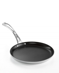 Do a little France! An iconic treat from the city of dreams, the crepe embodies the rich sweetness & airy lightness that you and your guests will love at a weekend brunch. This professional stainless steel pan is the perfect prep star for the job, too, with a tri-ply construction that heats up quickly and evenly, a nonstick finish that releases fast and a dishwasher-safe design that makes mess a no-brainer. Lifetime warranty. Do a little France! An iconic treat from the city of dreams, the crepe embodies the rich sweetness & airy lightness that you and your guests will love at a weekend brunch. This professional stainless steel pan is the perfect prep star for the job, too, with a tri-ply construction that heats up quickly and evenly, a nonstick finish that releases fast and a dishwasher-safe design that makes mess a no-brainer. Lifetime warranty.