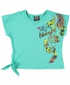 Akademiks Plumage Top (Sizes 4 - 6X) - teal, 4