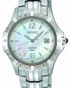 Seiko Women's SXDE19 Quartz Stainless Steel Mother-Of-Pearl Dial Watch