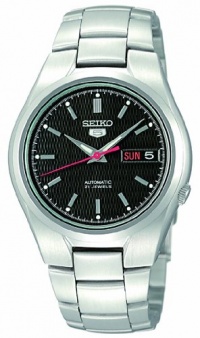 Seiko Men's SNK607 Seiko 5 Automatic Black Dial Stainless-Steel Bracelet Watch Seiko Men's SNK607 Seiko 5 Automatic Black Dial Stainless-Steel Bracelet Watch