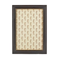 Gold-tone beads add a rich accent to this wood frame from Tizo.