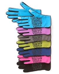 Consider your hands warm and your texts answered when wearing these touchscreen-compatible, fleece gloves from Grandoe. Consider your hands warm and your texts answered when wearing these touchscreen-compatible, fleece gloves from Grandoe.