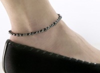 Magnetic Hematite Ankle Bracelet Anklet, 9.5 - 1 anklet Magnetic Hematite Ankle Bracelet Anklet, 9.5 - 1 anklet