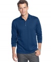 Give this sleek polo shirt from Hugo Boss a shot at your next weekend outing.  Guaranteed you'll be the sharpest there.