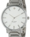 Kate Spade Watches Women's 1YRU0095 Large Stainless Crystal Markers Gramercy Watch