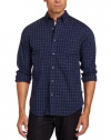 Nautica Men's Long Sleeve Wear To Work Windowpane