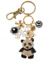 Making sure you have the bear necessities when you leave the house starts with this key chain from Betsey Johnson. Crafted from antique gold-tone mixed metal with colorful accents. Item comes packaged in a signature Betsey Johnson Gift Box. Approximate drop: 1-1/2 inches.