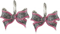 Betsey Johnson Film Noir Bow Drop Earrings Betsey Johnson Film Noir Bow Drop Earrings