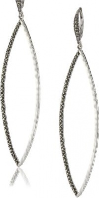 Judith Jack Silver Sea Sterling Silver and Marcasite Long Drop Earrings Judith Jack Silver Sea Sterling Silver and Marcasite Long Drop Earrings
