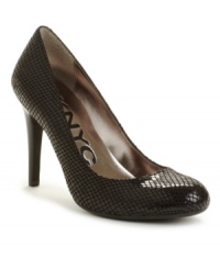 A baby doll shape and a wild-as-can-be print combine with sexy success on the Tiffany pumps by DKNYC. A baby doll shape and a wild-as-can-be print combine with sexy success on the Tiffany pumps by DKNYC.