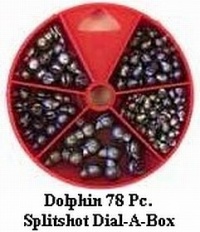 Dolphin 79 Pc. Split Shot Sinker Assortment Dial-A-Box Dolphin 79 Pc. Split Shot Sinker Assortment Dial-A-Box