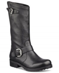 With a distressed upper and a thick, dark sole, GUESS's Raissa boots add a little something extra to your outfit. With a distressed upper and a thick, dark sole, GUESS's Raissa boots add a little something extra to your outfit.