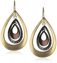 Kenneth Cole New York Tri-Tone Orbital Drop Earrings Kenneth Cole New York Tri-Tone Orbital Drop Earrings