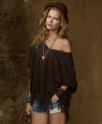 A knotted fringe hem and Western-inspired embroidery lend an earthy sense of adventure to Denim & Supply Ralph Lauren's shoulder-skimming boho sweater with just the right amount of slouch. A knotted fringe hem and Western-inspired embroidery lend an earthy sense of adventure to Denim & Supply Ralph Lauren's shoulder-skimming boho sweater with just the right amount of slouch.