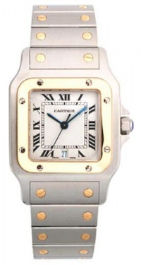 Cartier Men's W20011C4 Santos Galbee Stainless Steel and 18K Gold Watch Cartier Men's W20011C4 Santos Galbee Stainless Steel and 18K Gold Watch