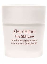 This multi-function cream provides effective treatment to dehydrated, dull or fatigued skin. Intensively nourishes, energizes and fortifies skin, leaving skin soft, revitalized and healthy looking. Spreads on smoothly, and absorbs effortlessly for beautifully soft skin. Recommended for normal and combination skin. Use daily morning or evening after cleansing and softening.
