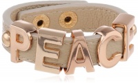 BCBGeneration Nude and Rose Gold Peace Affirmation Bracelet BCBGeneration Nude and Rose Gold Peace Affirmation Bracelet