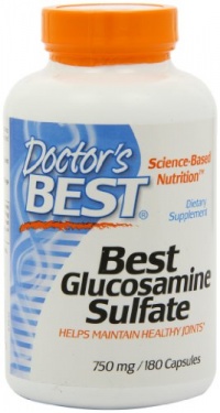 Doctor's Best, Best Glucosamine Sulfate (750 mg), Capsules, 180-Count Doctor's Best, Best Glucosamine Sulfate (750 mg), Capsules, 180-Count