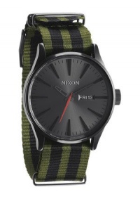 Nixon Sentry Watch - Men's Surplus/Black Nylon, One Size Nixon Sentry Watch - Men's Surplus/Black Nylon, One Size