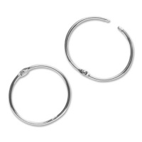 Book Ring, Variuos Diameters, Silver Diameter: 1-1/2, 100 per Box Book Ring, Variuos Diameters, Silver Diameter: 1-1/2, 100 per Box