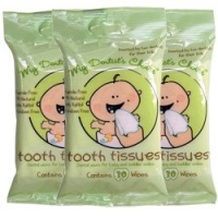 Oral Hygiene Gum Wipes - Tooth Tissues - Dental Wipes for Baby and Toddler Teeth and Gums (3 Packs of 30 Wipes) Oral Hygiene Gum Wipes - Tooth Tissues - Dental Wipes for Baby and Toddler Teeth and Gums (3 Packs of 30 Wipes)