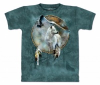 The Mountain Mens Wolf Spirit Shield Short Sleeve Tee The Mountain Mens Wolf Spirit Shield Short Sleeve Tee