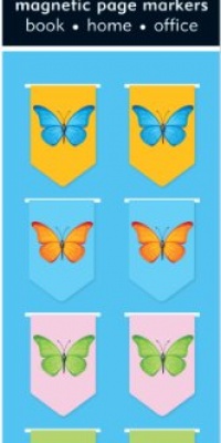 Butterflies i-Clips Magnetic Bookmarks Butterflies i-Clips Magnetic Bookmarks