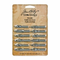 Advantus Metal Pen Nibs by Tim Holtz Idea-ology, 12 per Pack, Various Sizes, TH92909 Advantus Metal Pen Nibs by Tim Holtz Idea-ology, 12 per Pack, Various Sizes, TH92909