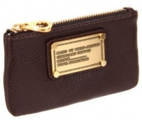 Marc by Marc Jacobs Pebble Leather Classic Q Mini Skinny Coin Key Pouch Bag Espresso Marc by Marc Jacobs Pebble Leather Classic Q Mini Skinny Coin Key Pouch Bag Espresso