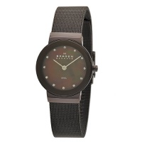Skagen Women's 358SDDD Steel Signature Skagen Brown Mesh Band Watch Skagen Women's 358SDDD Steel Signature Skagen Brown Mesh Band Watch