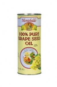 Montebaldo Grapeseed Oil, 33.75-Ounce Cans (Pack of 2)