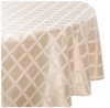 Lenox Laurel Leaf 70-by-104-Inch Oval Tablecloth, Ivory