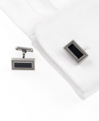Donald Trump knows professional style. Get in line with the sleek design of these polished rectangular cufflinks. Donald Trump knows professional style. Get in line with the sleek design of these polished rectangular cufflinks.