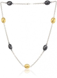 GURHAN Jordan Dark Silver and Gold Short Station Necklace GURHAN Jordan Dark Silver and Gold Short Station Necklace