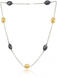 GURHAN Jordan Dark Silver and Gold Short Station Necklace