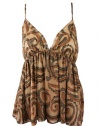 Stella McCartney womens paisley metallic tank top