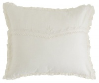 DKNY Pure Victorian Ruffle Decorative Pillow, Ivory DKNY Pure Victorian Ruffle Decorative Pillow, Ivory