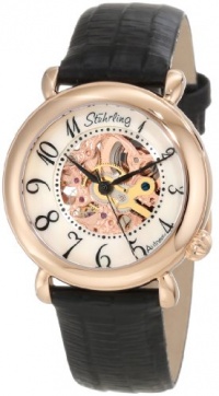 Stuhrling Original Women's 108.12457 Classic Metropolis Wall Street Automatic Skeleton Rose Tone Watch Stuhrling Original Women's 108.12457 Classic Metropolis Wall Street Automatic Skeleton Rose Tone Watch