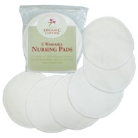 TL Care 6 Pack Organic Cotton Nursing Pads, Natural