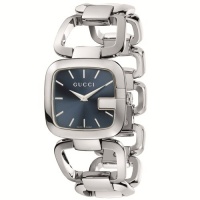 Gucci Women's YA125405 G-Gucci Medium Blue Dial Steel Bracelet Watch