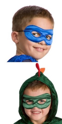 Little Adventures Reversible Superhero Mask Set of 2 for Boys-Red & Black, Blue & Green Little Adventures Reversible Superhero Mask Set of 2 for Boys-Red & Black, Blue & Green