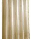 Ex-Cell Home Fashions By Appointment Woven Stripe Damask Fabric Shower Curtain Liner, Linen