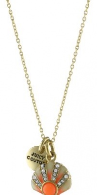 Juicy Couture Creatures Of Paradise Seashell Mini Wish Gold Necklace