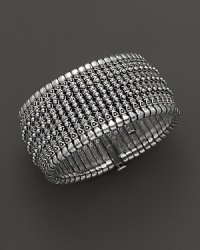 Hundred of tiny sterling silver dots add up to one striking cuff bracelet. By Konstantino. Hundred of tiny sterling silver dots add up to one striking cuff bracelet. By Konstantino.